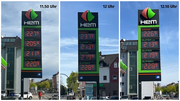 Spritpreise sorgen für Ärger an Tankstellen in Herne