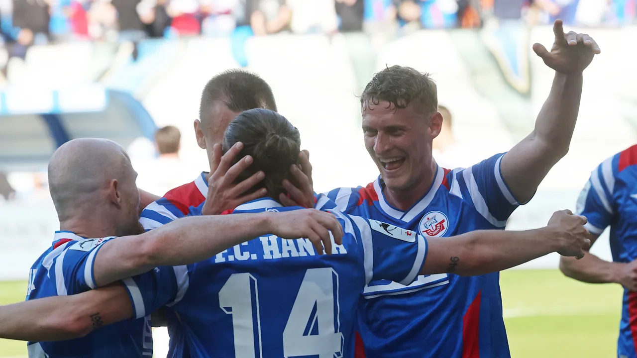 Hansa Rostock bleibt im Aufstiegsrennen dran