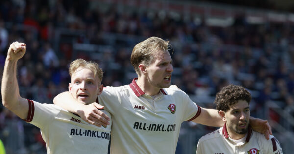 Dynamo Dresden nutzt Sieg gegen Nürnberg für Luft im Abstiegskampf