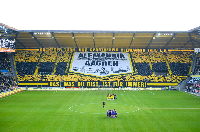 Tivoli in Aachen: Restlos ausverkauft für das Duell gegen Duisburg