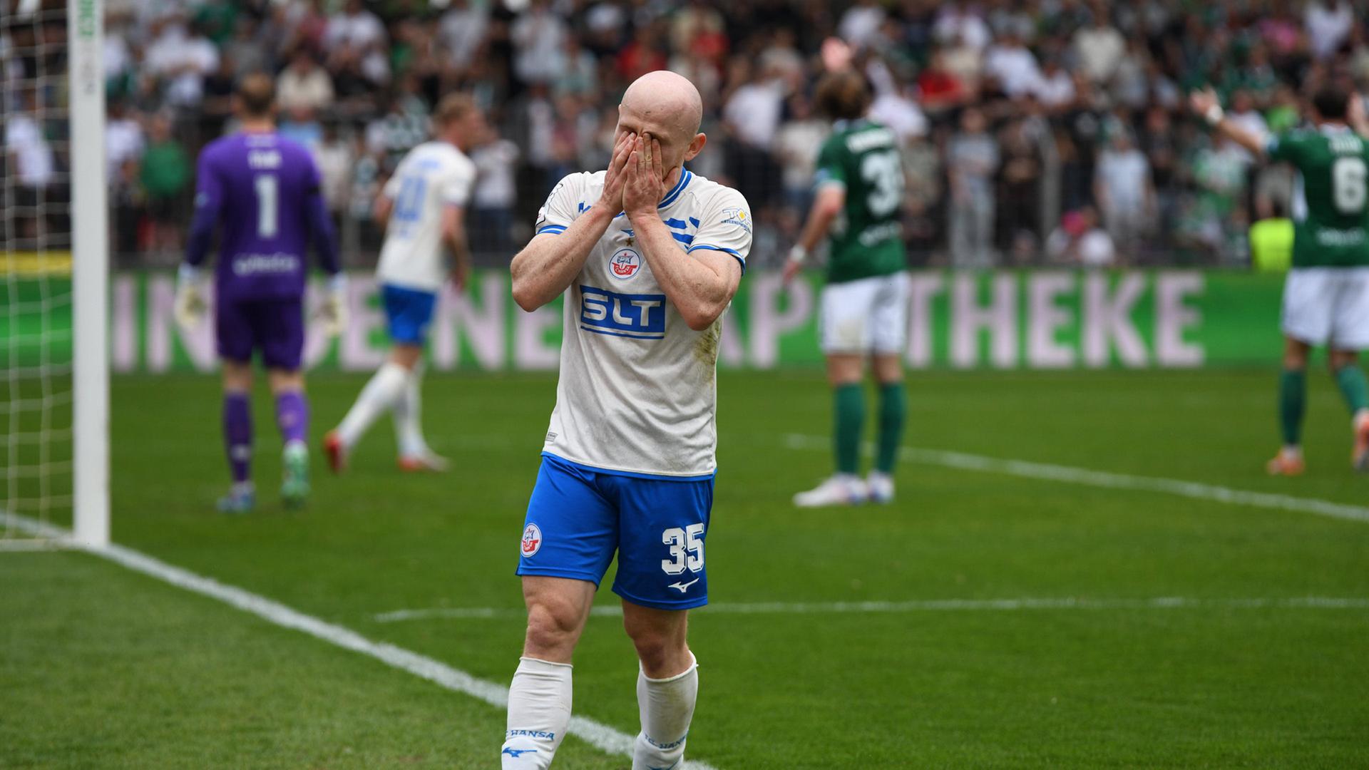 Hansa Rostock verpasst wichtigen Sieg in Schweinfurt