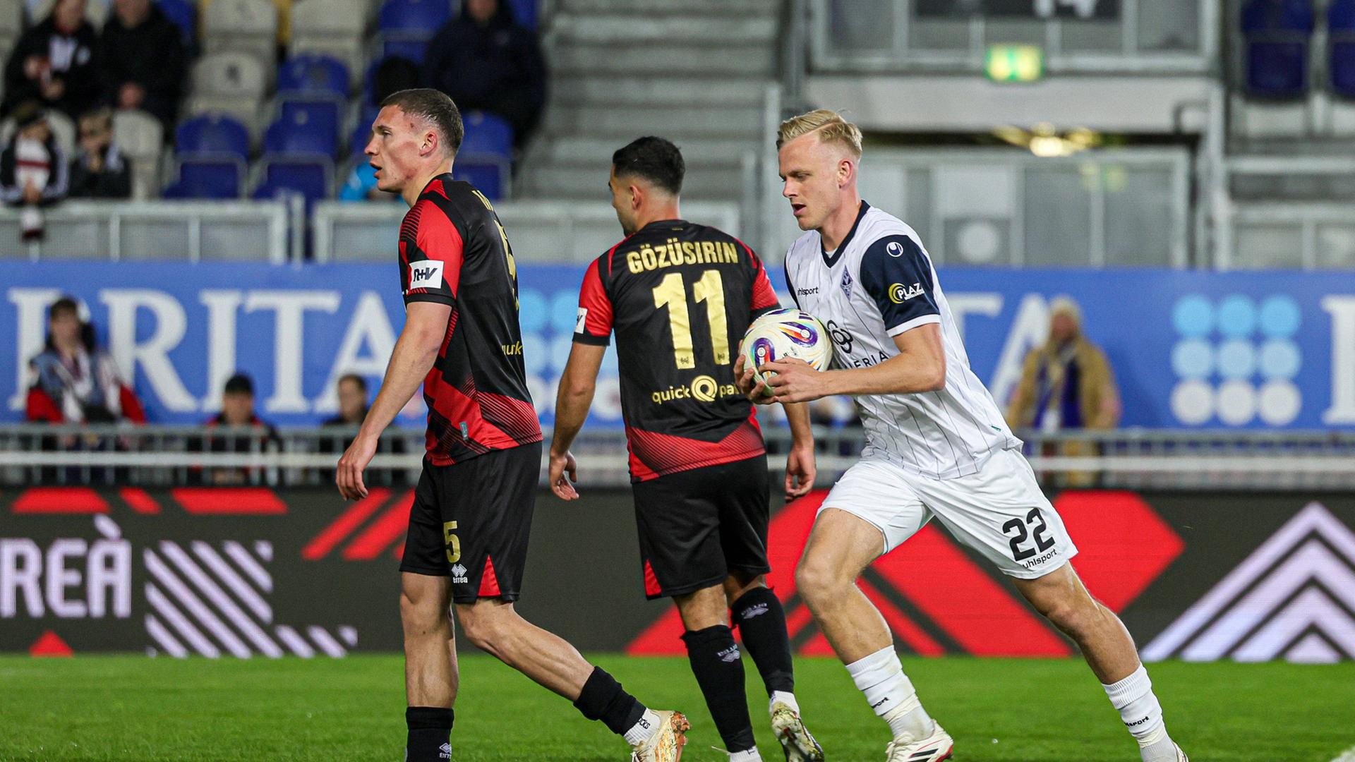 Dramatisches Remis für den SV Wehen Wiesbaden gegen Waldhof Mannheim