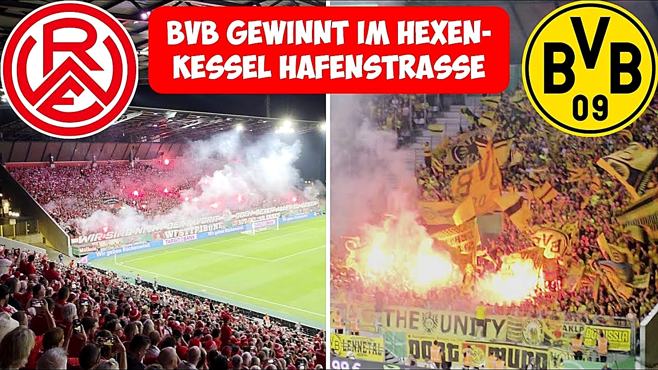 Hexenkessel Hafenstraße: RWE bezwingt Borussia Dortmund!