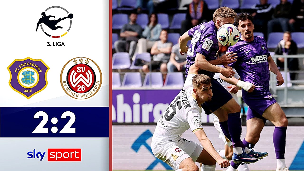 Abstiegskampf verloren! Aue und Wiesbaden trennen sich Unentschieden!