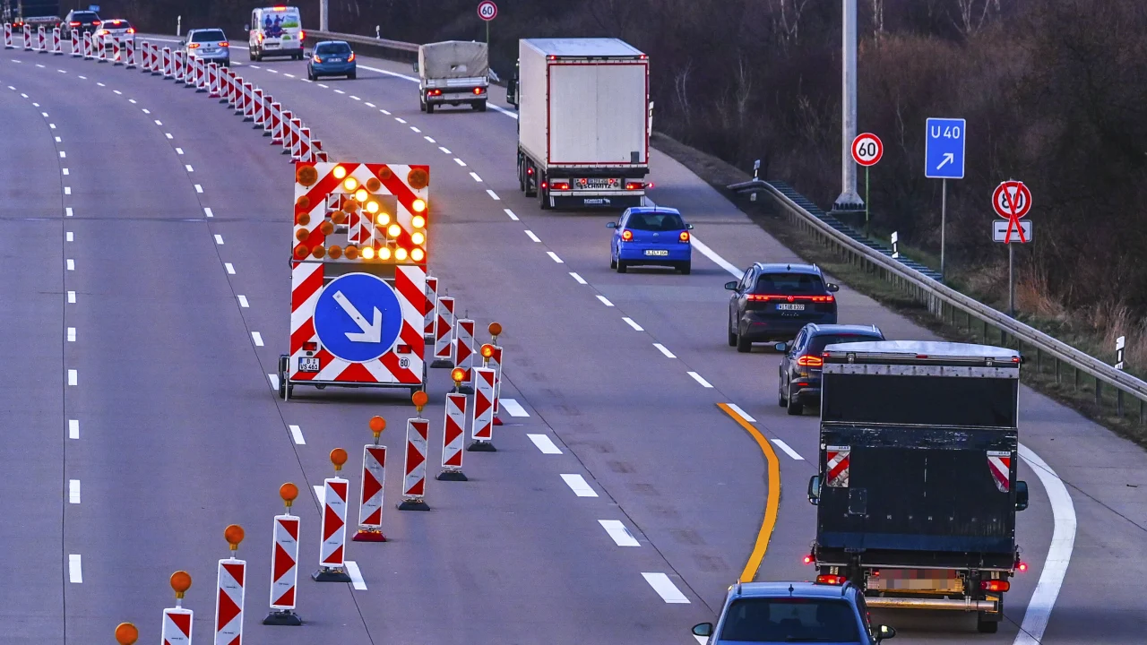 Vollsperrung der A480: Umleitungen aufgrund von Hochspannungsarbeiten