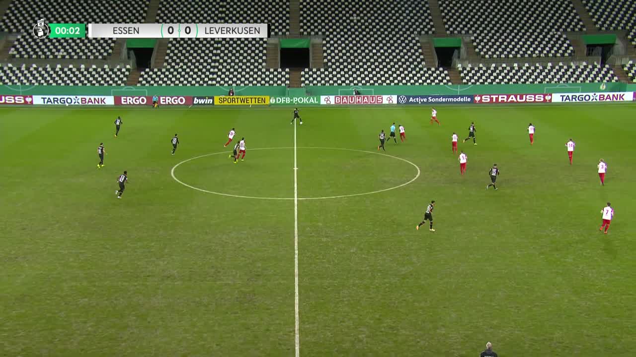 Rot-Weiss Essen - Bayer 04 Leverkusen 2:1 (0:0) Englisch volle Länge