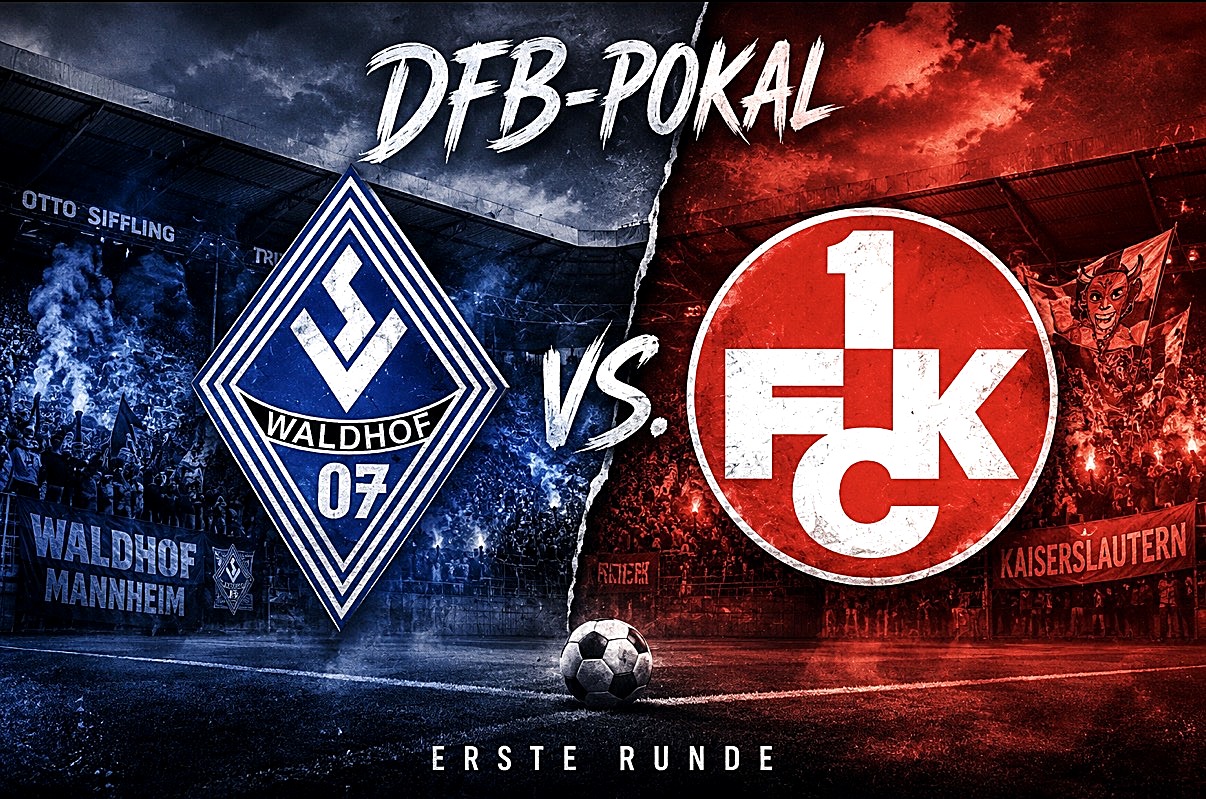 Derby-Drama zum Pokalauftakt: Waldhof Mannheim trifft auf den FCK