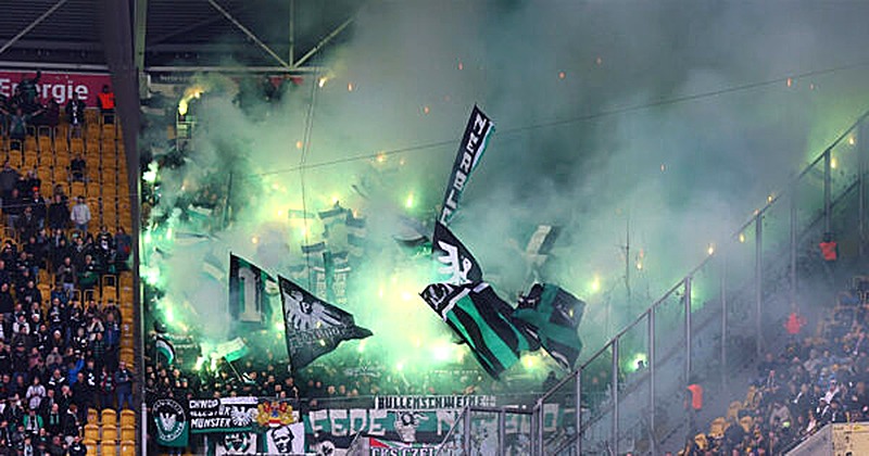 DFB-Sportgericht bestraft SC Preußen Münster mit Geldstrafe wegen Pyrotechnik