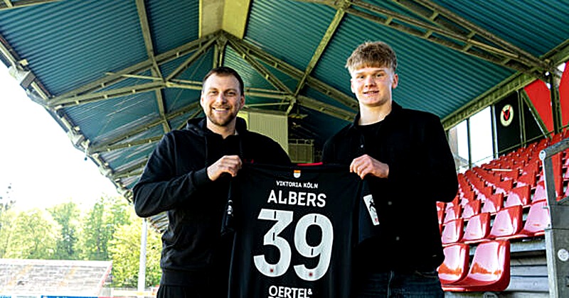 Felix Albers unterschreibt Profivertrag bei Viktoria Köln
