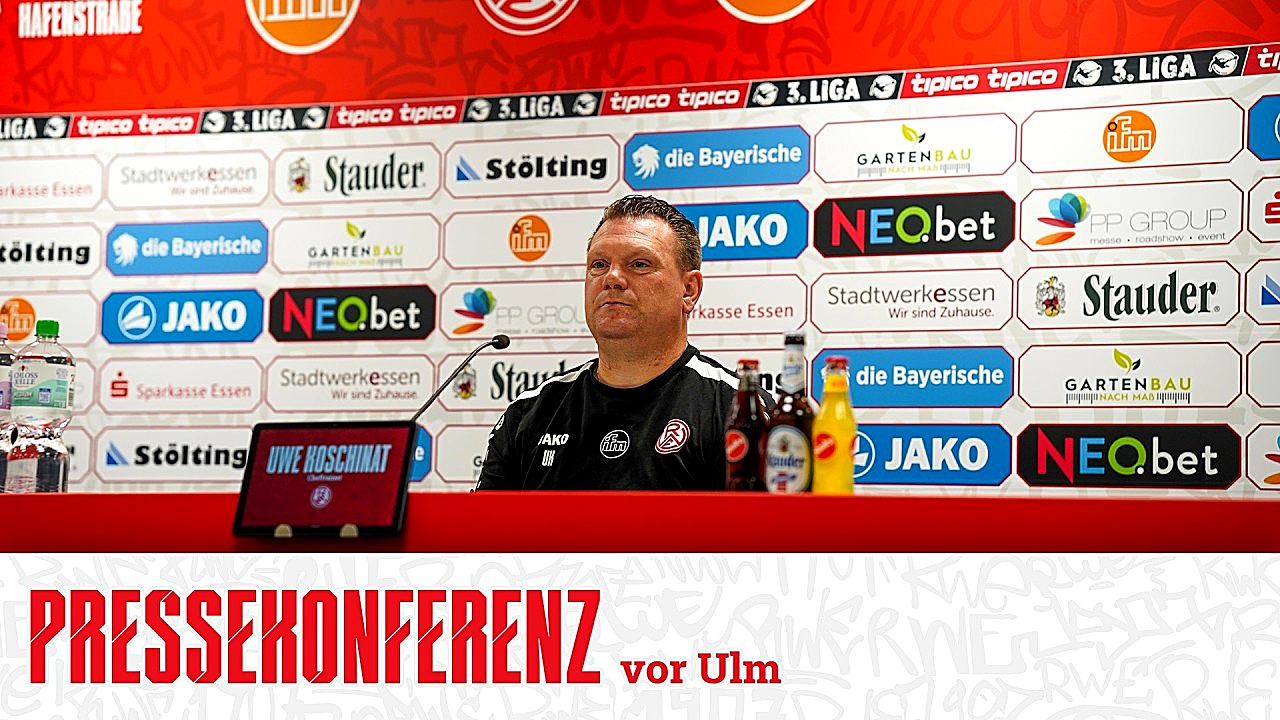 Vorfreude auf den 38. Spieltag: Pressekonferenz zum Duell mit SSV Ulm 1846! #immeRWEiter #nurderrwe