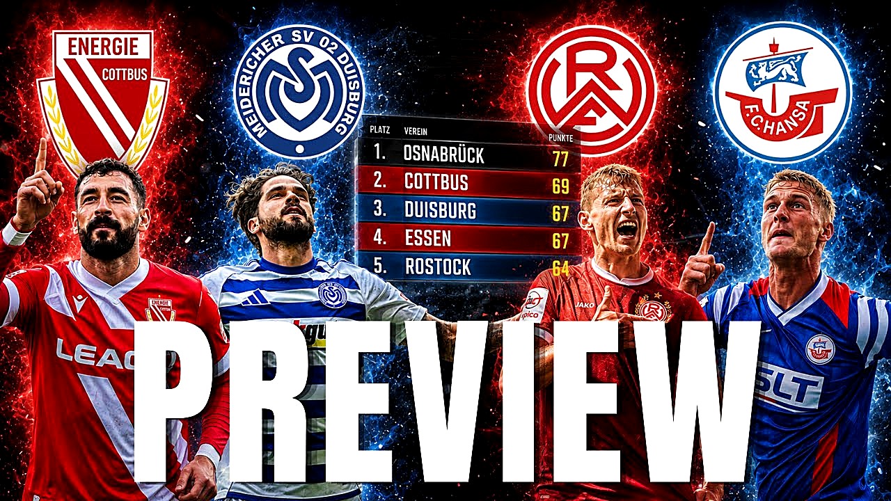 Aufstiegskrimi in der 3. Liga – Wer sichert sich das Ticket?