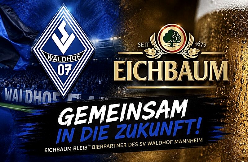 SV Waldhof Mannheim und Privatbrauerei Eichbaum verlängern Partnerschaft langfristig