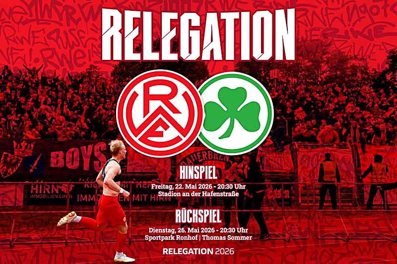 RWE-Heimbereich für Relegationsspiel gegen Fürth ausverkauft