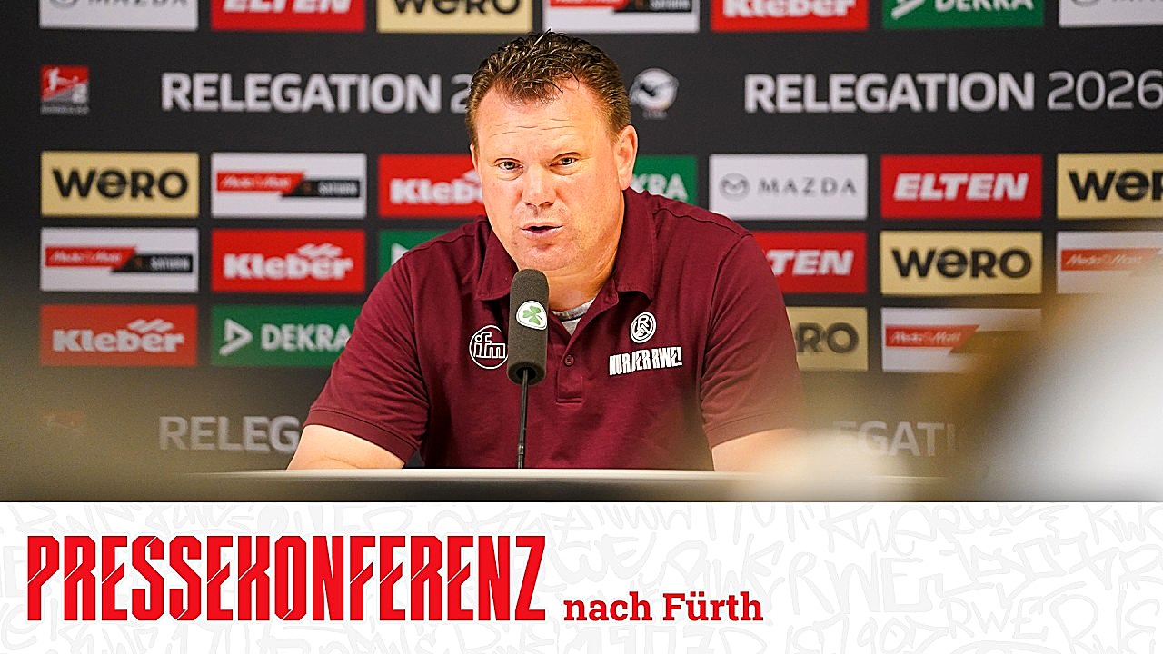 Relegationskrimi: Pressekonferenz nach dem Rückspiel gegen Greuther Fürth!